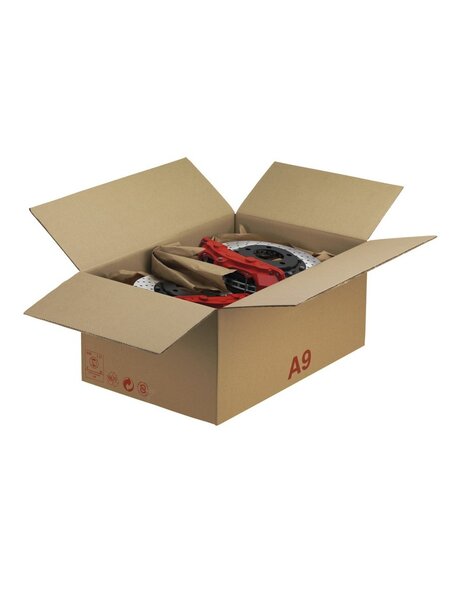 (lot  15 caisses) caisse carton palettisable a  norme lne 4c + e 600 x 400 x 200 mm