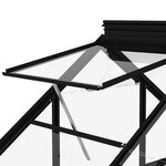 vidaXL Serre en verre Anthracite 155x103x191 cm Aluminium