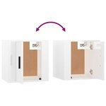 vidaXL Ensemble de meubles TV 4 Pièces Blanc brillant Bois d'ingénierie