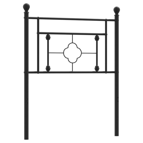 vidaXL Tête de lit métal noir 75 cm