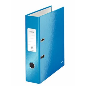 Classeur à levier WOW 180° A4 plastifié, Dos 80 mm Capacité 600 feuilles - Bleu