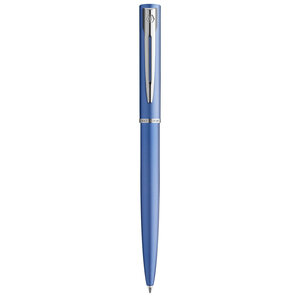 Waterman graduate allure stylo bille laque bleue satinée recharge encre bleue pointe moyenne coffret cadeau