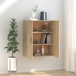 vidaXL Armoire suspendue Chêne sonoma 69 5x34x90 cm Bois d'ingénierie