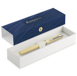 Waterman allure pastel stylo plume  jaune pastel  plume fine  encre bleue  coffret cadeau