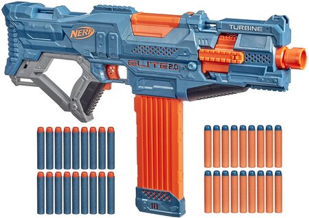 Pistolet et flechettes Nerf Fortnite Officielles orange bleu - La