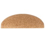vidaXL Tapis d'escalier 15 Pièces beige 65x21x4 cm