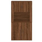 vidaXL Buffet haut Chêne marron Bois d'ingénierie