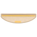 vidaXL Tapis d'escalier autocollants 15 Pièces 65x21x4 cm Sable