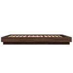 vidaXL Cadre de lit sans matelas chêne marron 120x190 cm