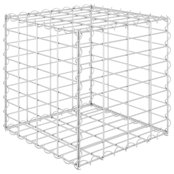 vidaXL Lit surélevé cube à gabion Fil d'acier 40x40x40 cm