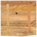 vidaXL Dessus de table 80x80x2 5 cm bord vif bois massif manguier brut