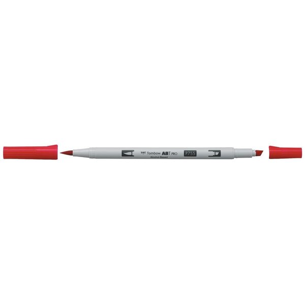 Marqueur Base Alcool Double Pointe ABT PRO 755 rouge rubis x 6 TOMBOW