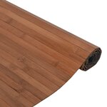 vidaXL Tapis rectangulaire marron 60x400 cm bambou