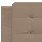vidaXL Cadre de lit sans matelas cappuccino 90x190 cm similicuir