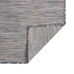 vidaXL Tapis à tissage plat d'extérieur 160x230 cm Marron et bleu