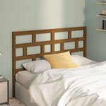 vidaXL Tête de lit Marron miel 166x4x100 cm Bois massif de pin