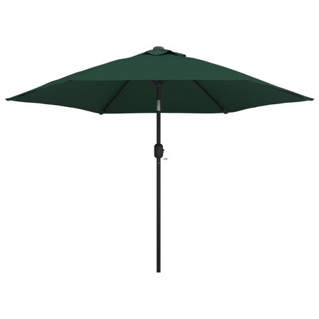 vidaXL Parasol cantilever à LED 3 m vert