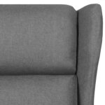vidaXL Fauteuil inclinable Gris clair Tissu