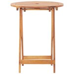 vidaXL Ensemble de bistro 3 Pièces beige résine tressée et bois massif