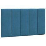 vidaXL Lit avec matelas bleu 90x200 cm velours