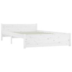 vidaXL Cadre de lit avec tiroirs Blanc 140x200 cm