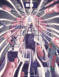 Bloc 1 timbre - 50 ans de Radio France - Lettre verte