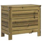 vidaXL Salon de jardin 9 Pièces bois de pin imprégné