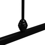 vidaXL Cadre de lit Noir Métal 120 x 200 cm