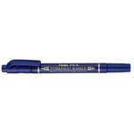 Marqueur permanent Pen  double pointe  bleu PENTEL