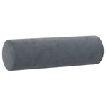 vidaXL Ensemble de canapés 2 Pièces avec coussins gris foncé velours
