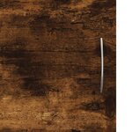 vidaXL Meuble TV chêne fumé 102x30x37 5 cm bois d'ingénierie