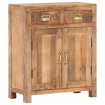 vidaXL Buffet 65x30x75 cm Bois de manguier massif brut