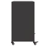 vidaXL Buffet noir 68x39x72 cm acier laminé à froid