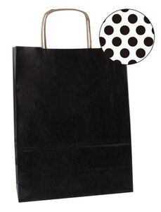 Paq 50 Sacs 25X11X31 Kraft Noir