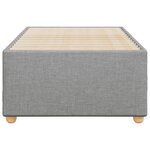 vidaXL Cadre de lit Gris clair 90x200 cm Tissu