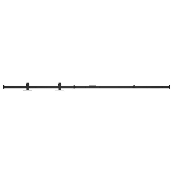 vidaXL Kit mini de porte d'armoire coulissante Acier au carbone 122 cm
