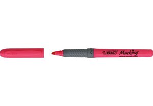 Surligneur HIGHLIGHTER GRIP Pointe Biseau Moyenne Rose BIC