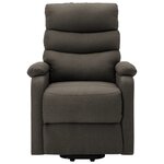 vidaXL Fauteuil Taupe Tissu