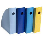 Set De 4 Porte-revues Mag-cube Bee Blue - Couleurs Assorties - Exacompta