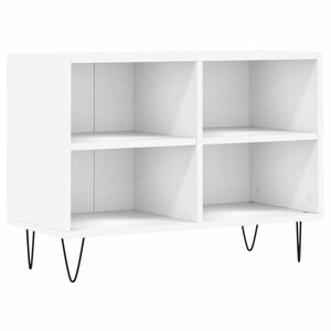vidaXL Meuble TV blanc 69 5 x 30 x 50 cm bois d'ingénierie