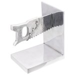vidaXL Serre-livres 2 Pièces Argent 11x14x17 5 cm Aluminium Scie