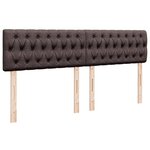 vidaXL Sommier à lattes de lit avec matelas Marron foncé 180x200 cm
