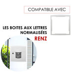 Cadre d'encastrement blanc neige brillant ral 9016