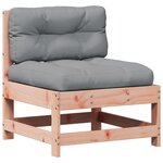 vidaXL Salon de jardin 5 Pièces avec coussins bois massif douglas