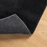 vidaXL Tapis HUARTE à poils courts doux et lavable noir 140x200 cm