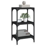 vidaXL Bibliothèque Noir 40x33x70 5 cm Bois d'ingénierie et acier