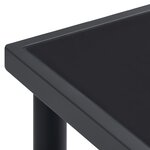 vidaXL Table à dîner d'extérieur Anthracite 150x90x74 cm Acier