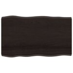 vidaXL Dessus de table bois massif traité bordure assortie