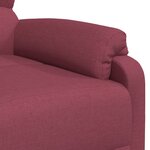 vidaXL Fauteuil de massage Rouge bordeaux Tissu