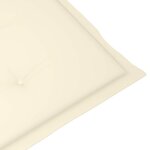 vidaXL Chaise longue d'extérieur repose-pied et coussin Acacia solide